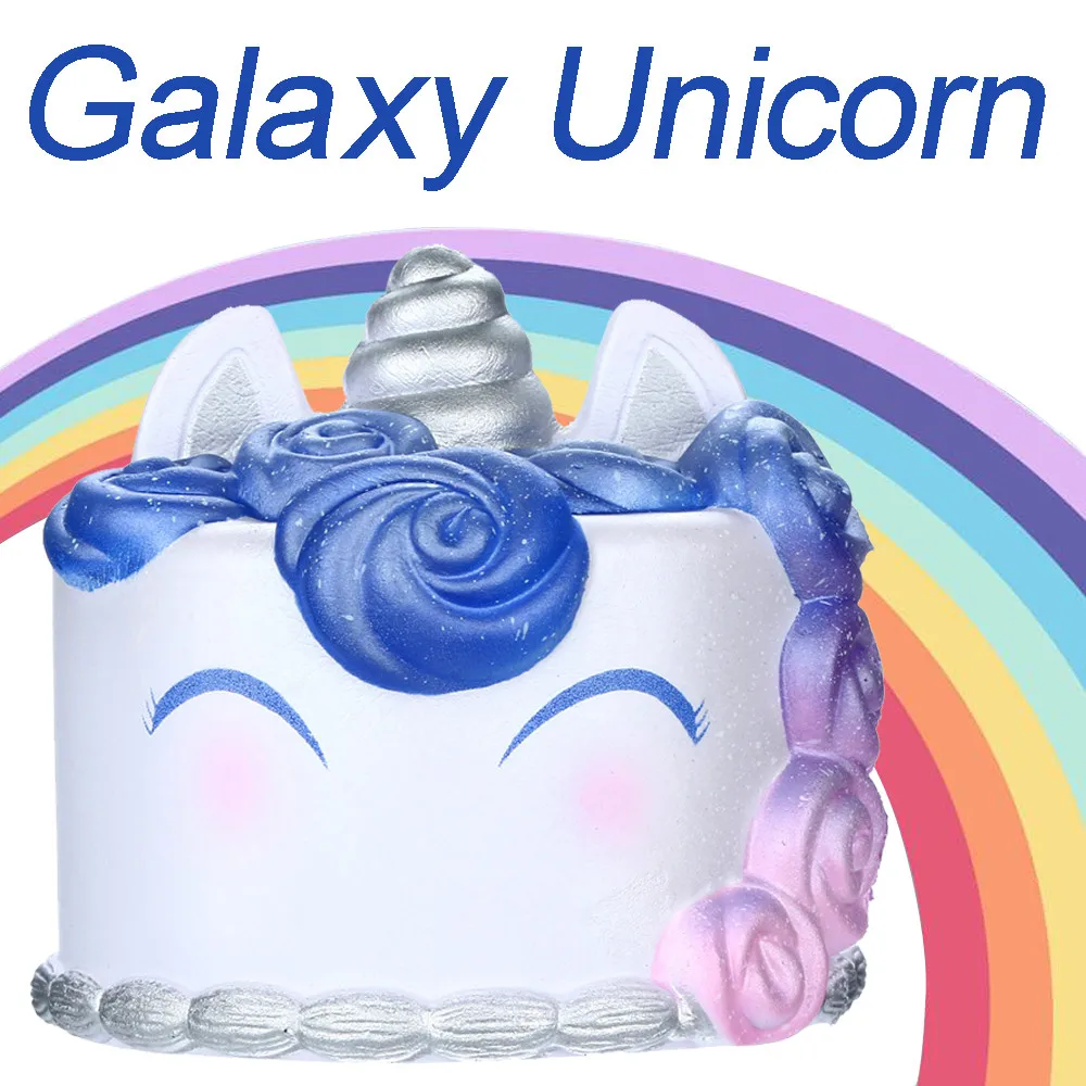 Squishies Galaxy Unicor Cake Toy медленное увеличение фруктов ароматическая игрушка для снятия стресса JAN14