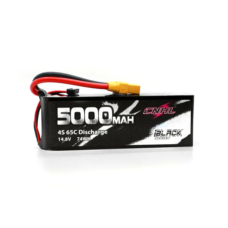 CNHL черная серия 5000mAh 4S 14,8 V 65C Lipo батарея