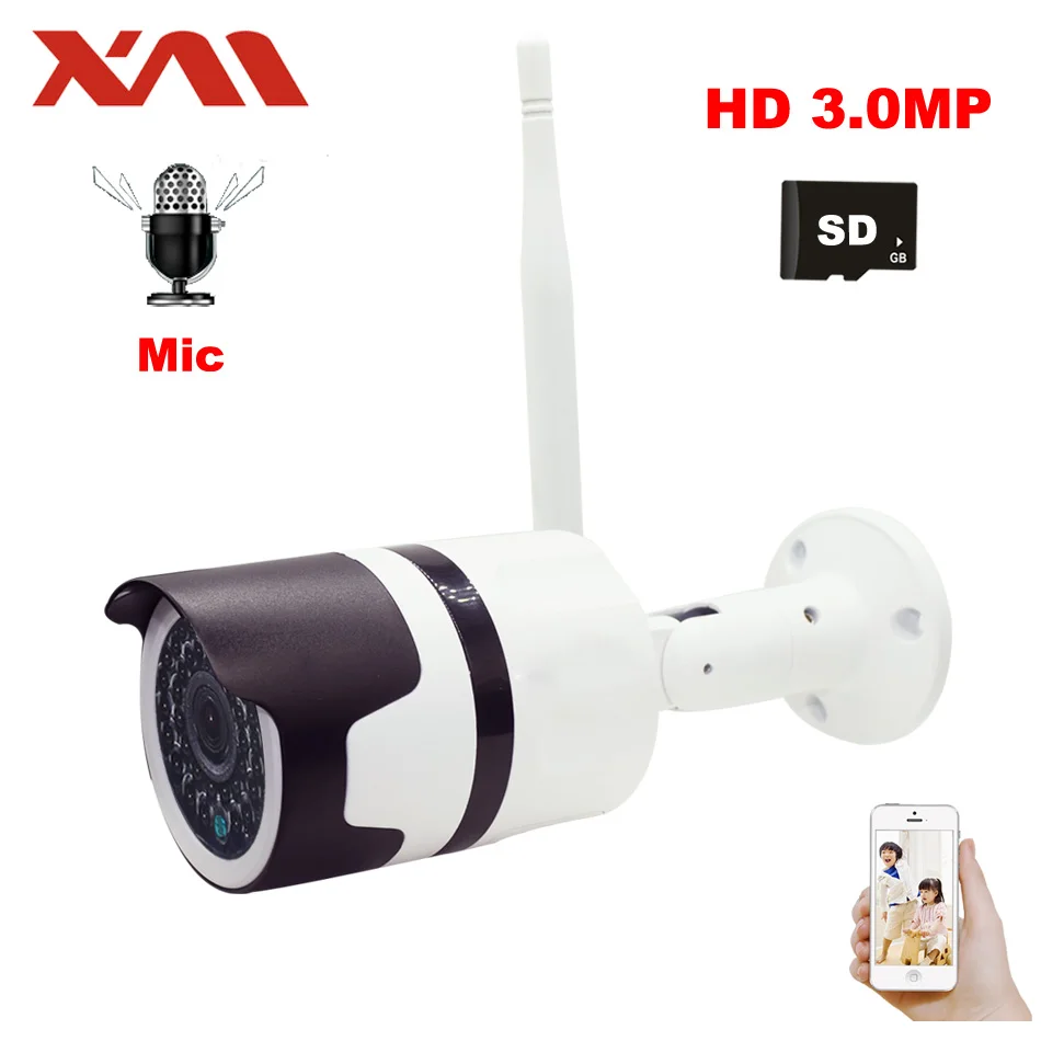 Buy HD IP Camera WiFi Camera Outdoor with Microphone