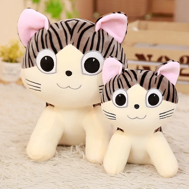 Cute Cheese Cat Plush Toy Soft Animal Cat Stuffed Pillow Toys Christmas
