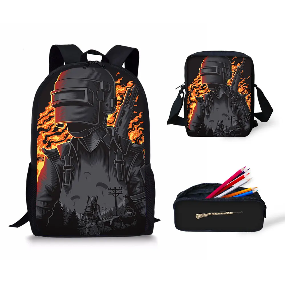 

2019 New Hot Game PUBG Printed Men Backpack Women Lunch Box Pencil Case School DIY Custom Children's Gifts Variety wholesale