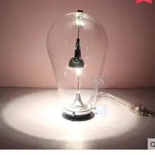 Гравитационное спальня свет удар Тай Мода 25 см прозрачного стекла MR16 Магнитная прикроватной тумбочке лампы освещения области