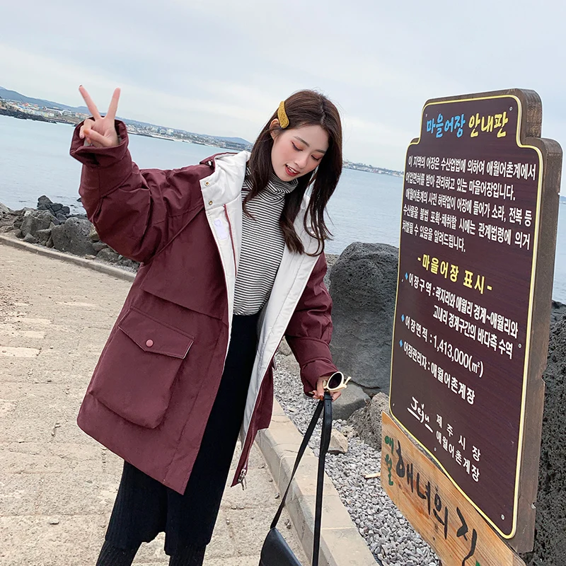 

Women Fluffy Parkas Female Women Coat Thicken Warm Cotton Winter Jacket Womens Outwear Parkas 2019 Winter winter jacket women