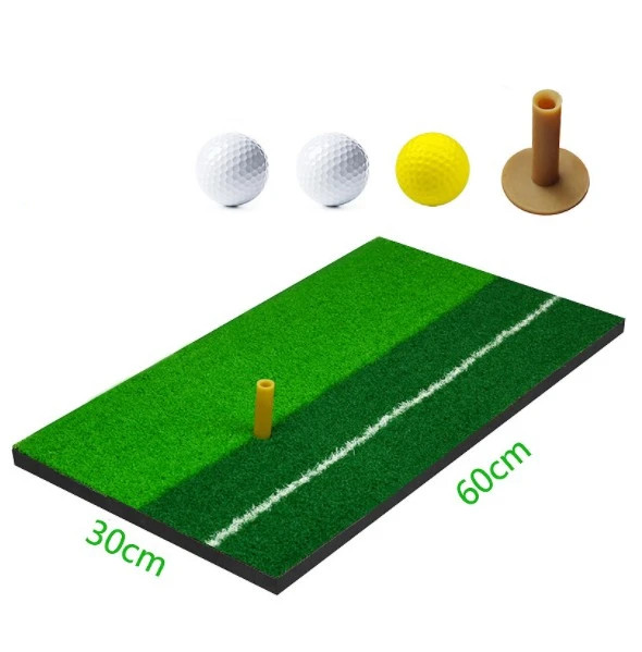 Backyard Golf Mat Indoor Residential Training Hitting Pad Practice Golf Hitting Mats Rubber Tee ball free