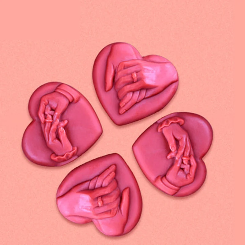 Silicone Mold Hand Romantic DIY Valentine s Day gift soap molds font b food b font