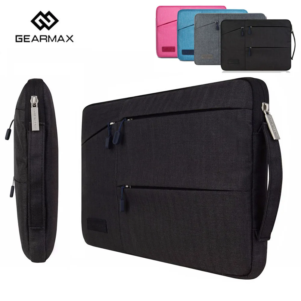  2016 Fashion Gearmax 11.6 13.3 15.6 Inch Laptop Sleeve Bag for Macbook Air Pro 11 13 15 Retina Protective Case Handbag Briefcase 