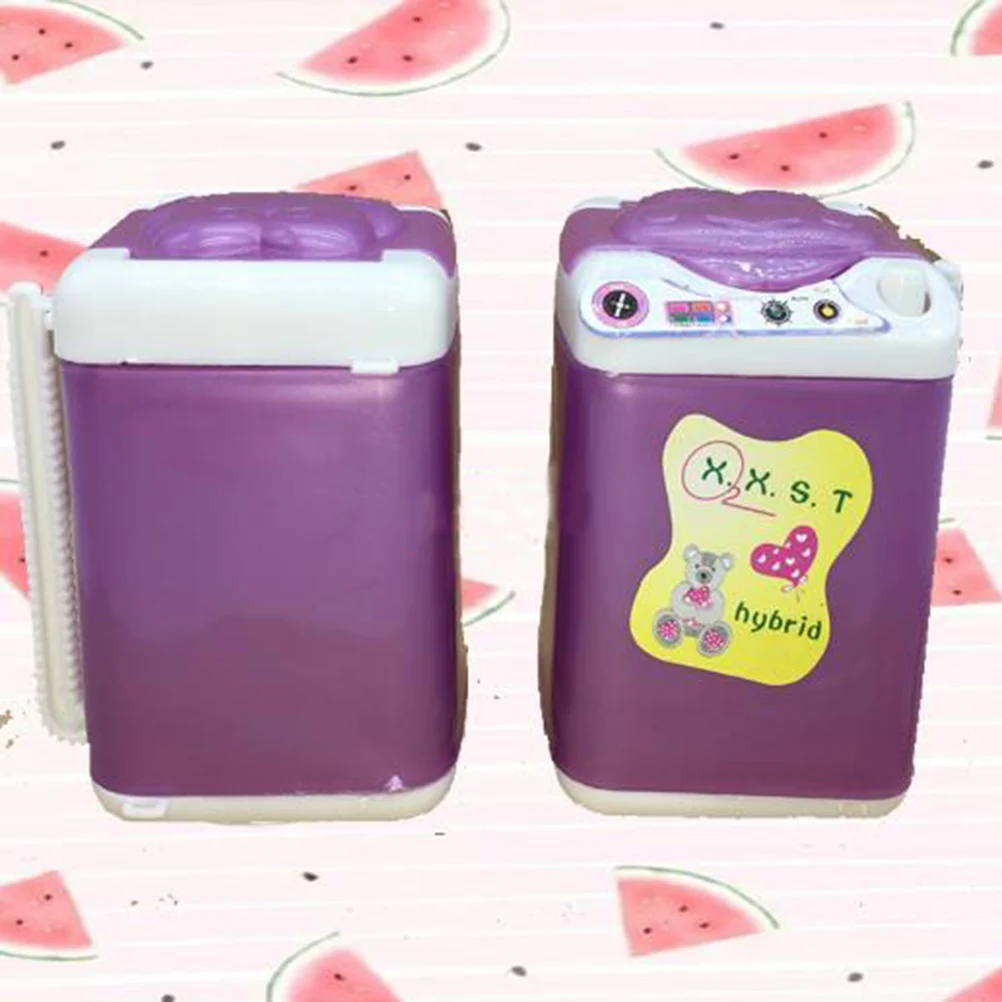 

Girls Best Gifts Pretend Play Game Toys Creative gift Plastic Mini Washing Machine Dollhouse Furniture Toy for Dolls Hot