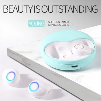 

TWS Wireless Bluetooth Earbuds Stereo Mini Sport Earphones with Mic for IOS Android Phone JR Deals