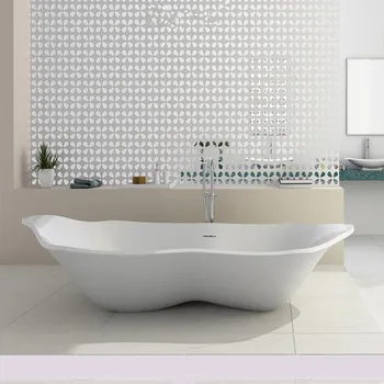 

2180X880X610mm Uniquie Design Solid Surface Stone Bathtub Rectangular Freestanding Corian Matt Or Glossy Finishing Tub RS6538