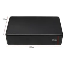 Black Connector DIY Enclosure Instrument Case Plastic Electronic Project Box Electrical Supplies 100x60x25mm P0.05