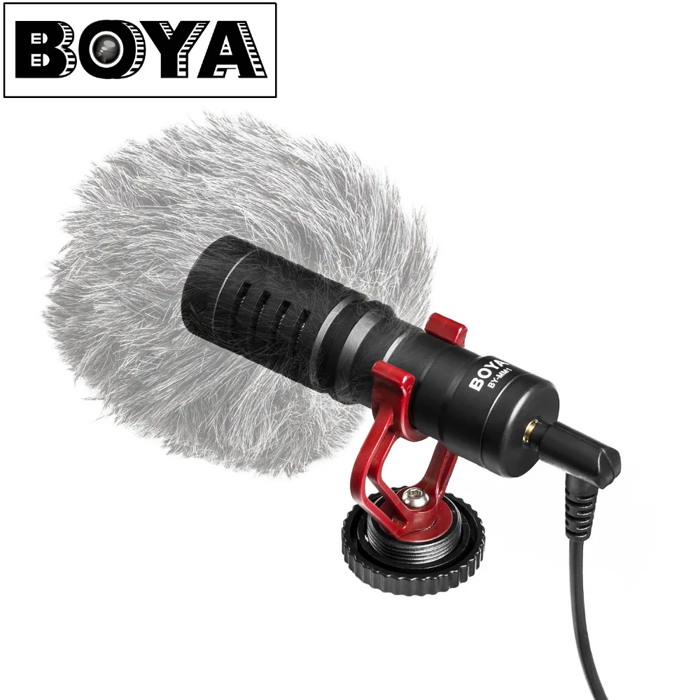 

BOYA BY-MM1 Universal VideoMicro Microphone for Smartphone Mac Tablet DSLR Camera zhiyun Smooth 4 Feiyu vimble 2Gimbal VS RODE