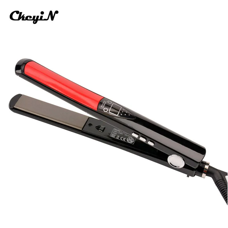 

LED Display Tourmaline Ceramic Hair Straightener Comb Rapid Heating Flat Iron Detangling Straightening Irons Straight Hair Brush