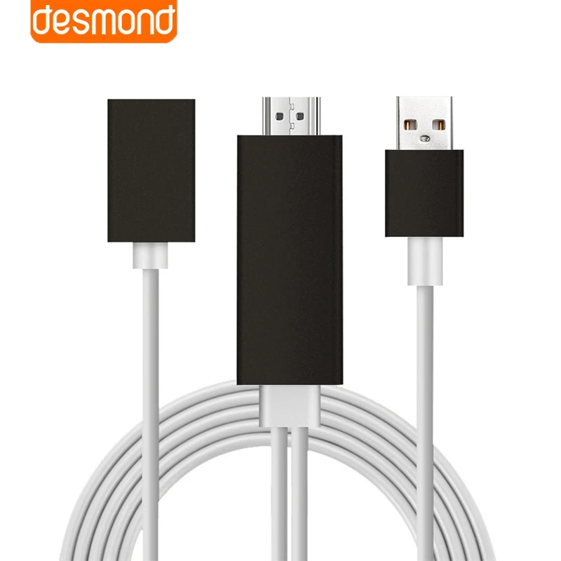 High Quality USB to HDMI Converter 1080P HDTV Digital AV Adapter Video Cable for iPhone XR XS max 8 7 6s Android Phones | Электроника