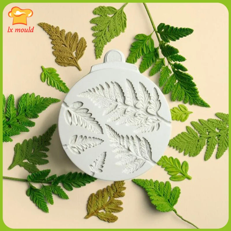 

Mimosa fondant mold mousse cake decoration mold dry pais pudding dessert baked chocolate silicone mold leaves