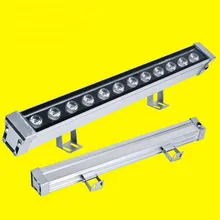 10 шт./лот) светодиодная уличная лампа Настенный, с омывающим светом 12 Вт светодиодный промывная настенная лампа пейзаж AC85-265v красный синий желтый белый теплый RGB