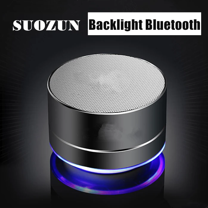 SUOZUN S10U Bluetooth динамик Металлические Мини портативные колонки Subwoof звук с