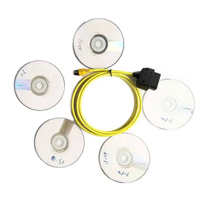 

ENET data cable for BMW ENET lines ethernet to OBD2 cable for code programming for bmw 2pcs CNPAM Free Shipping
