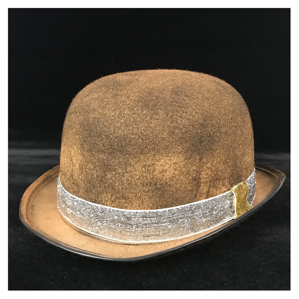 Золотой стимпанк котелок шляпа для женщин и мужчин ретро Лолита очки Топпер Топ шляпы «Fedora» Косплей маг Billycock шляпа для жениха