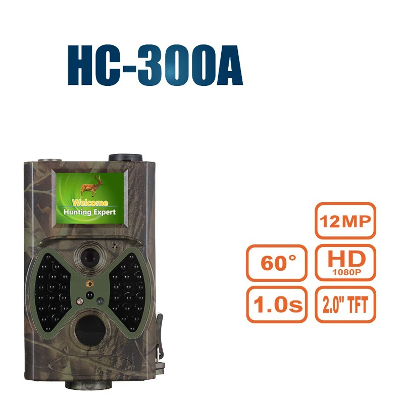 HC300A Trail камера инфракрасного ночного видения охотничья 1080 p 12Mp Скаутинг наружные