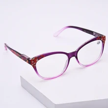 Очки для чтения красная женская модная легкая Рамка Удобная анти-Синяя легкая облегчение усталости дальнозорное зеркало+ 100 до+ 350 R245