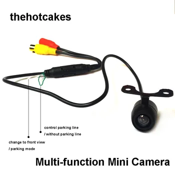 

thehotcakes Multi-function 12V 170 Mini Color CCD Reverse Backup Car Rear View Camera Waterproof 30 million pixels