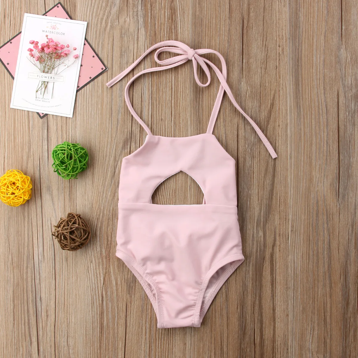 

New Summer Baby Girls Swimsuit Pink One-piece Newborn Baby Girl Clothes Cute Swimsuit Bownot Bikini Bathing Suit Size 0-24M