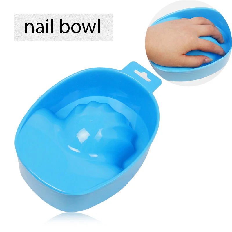 

plastic big size Nail Art Hand Wash Remover Soak off nail gel polishBowl DIY Salon Nail SPA Bath Manicure Tool