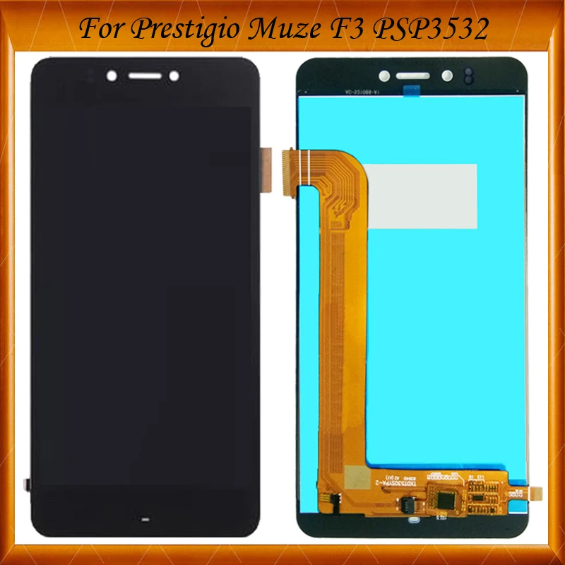 

For Prestigio Muze F3 PSP 3532 PSP3532 DUO LCD Display +Touch Screen Digitizer Assembly Replacement Black White Gold Colors