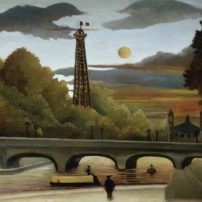 The Eiffel Tower   (La Tour Eiffel)   Henri Rousseau (1844-1910/French) Poster Print (24 x 36)