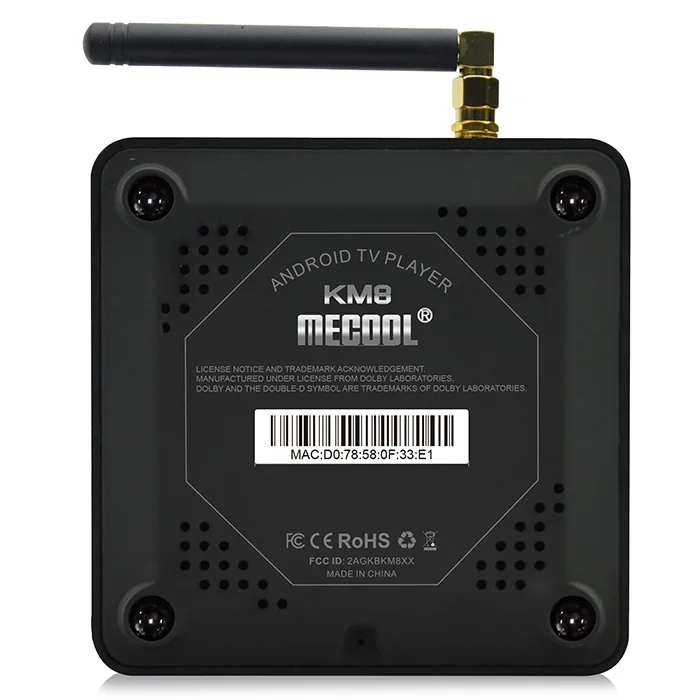 ТВ приставка MECOOL KM8 Android 8 0 с голосовым пультом дистанционного управления Amlogic S905X