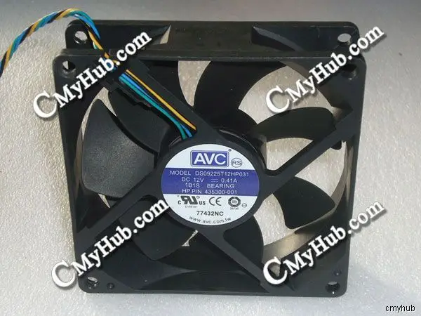 Avc Ds09225t12h P031 1b1s 435300 001 Dc12v 0 41a 9025 9センチ90ミリメートル90 90 25ミリメートル4pin冷却ファン Cooling Fan Fan 4pin4pin Fan Aliexpress