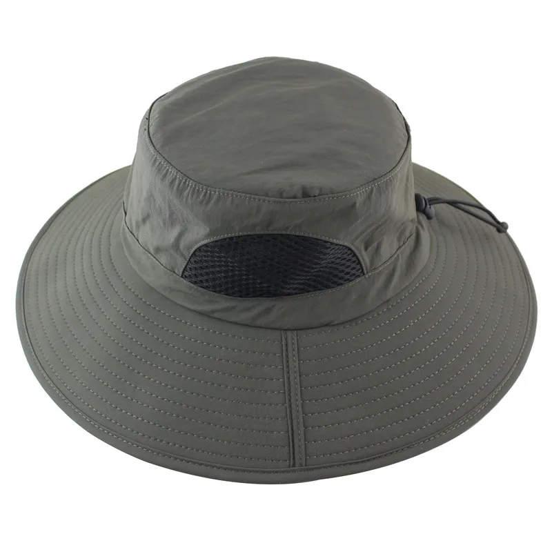 UPF 50+ Summer Wide Brim Bucket Hat Waterproof Breathable Packable