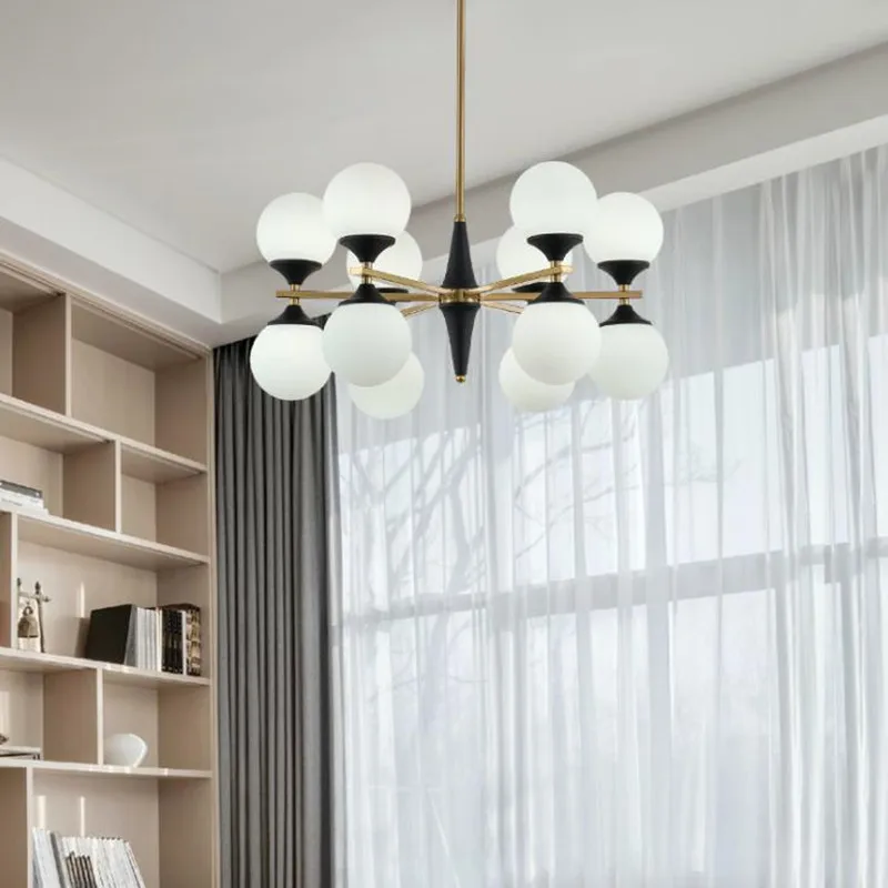 12 головок Lamparas Nordic Modern гостиная Hanglamp спальня LED подвесной светильник простой
