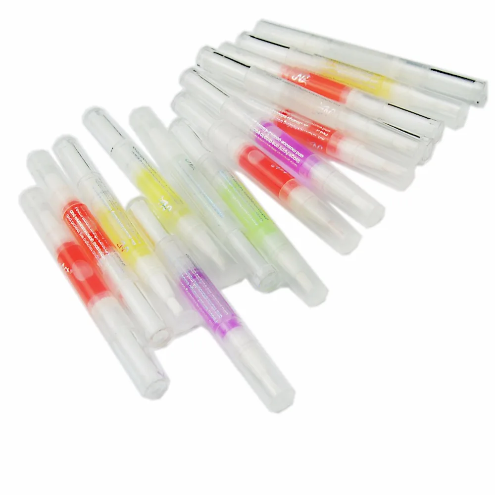 6pcs Nail Cuticle Oil 3ml Fruit Flower Flavor Oil Pen Manicure Nail Art Nutrition Treatment Care Tool Manicure Soften Pen Tool