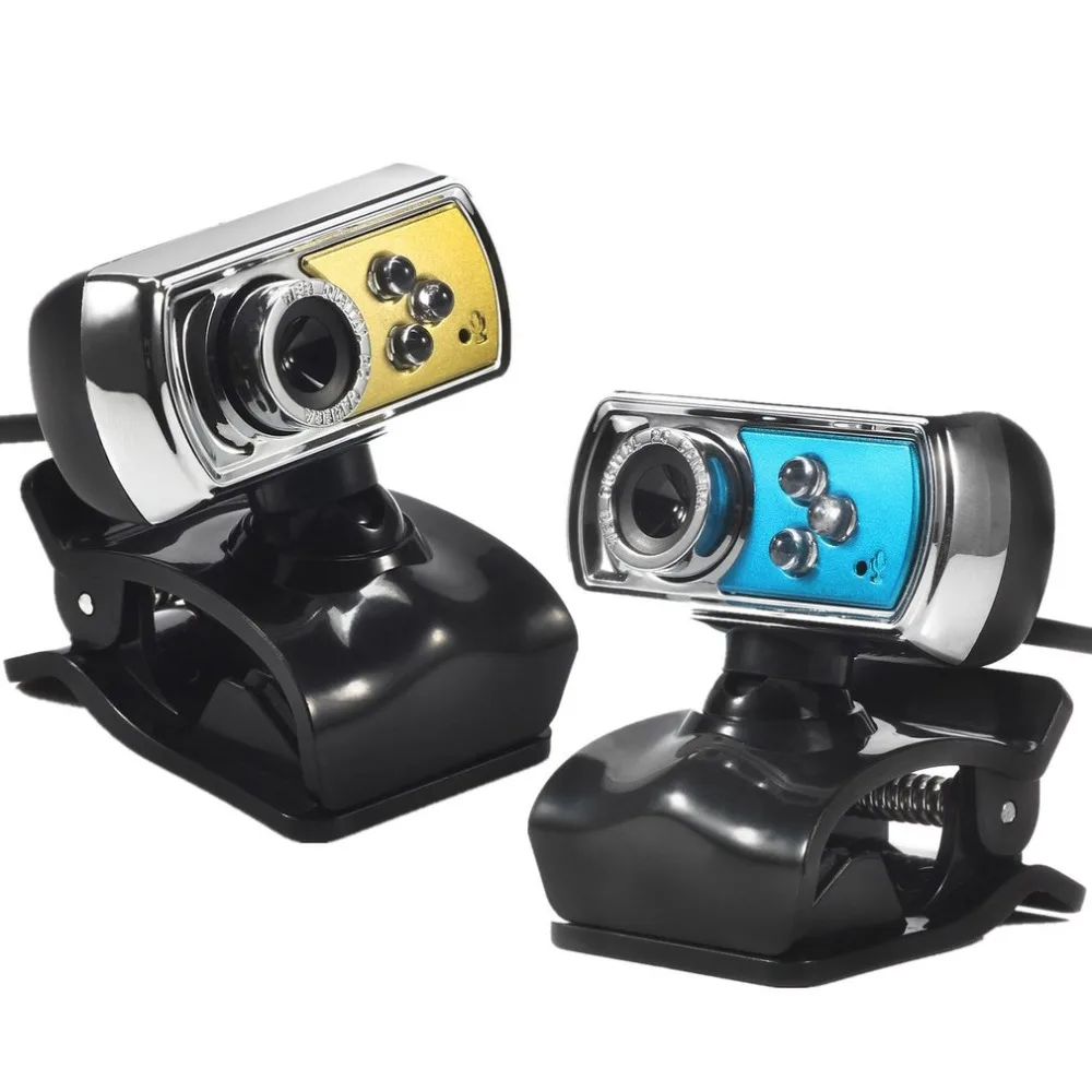 

A7170 HD Webcam USB Web Computer Camera Built-in Microphone LED night vision Angle Adjustable for Desktop PC Laptop Video Call