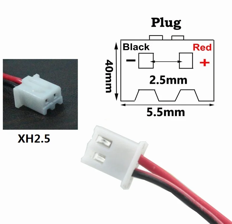 XH2.54-2Pin