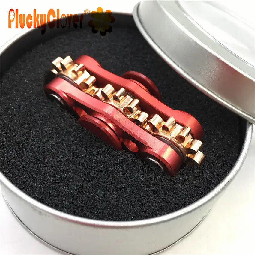 black and gold fidget spinner