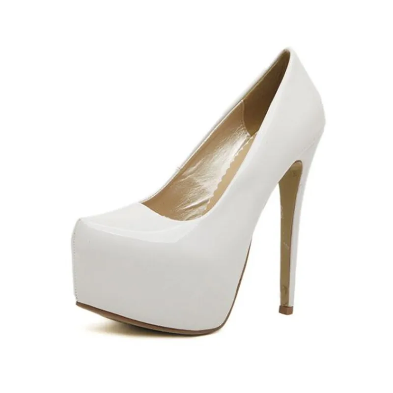 TTSDARCUPS New women shoes platform heels Super high heel 15CM sexy Nightclub pumps Big size 35-44 Estos zapatos son mujeres.