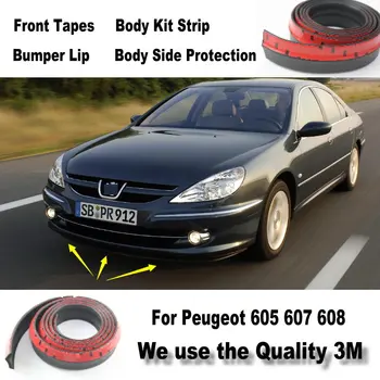 

Car Bumper Lips For Peugeot 605 607 608 / Front Spoiler Deflector / Body Kit / Strip Skirt / Anti-Scratch Stickers
