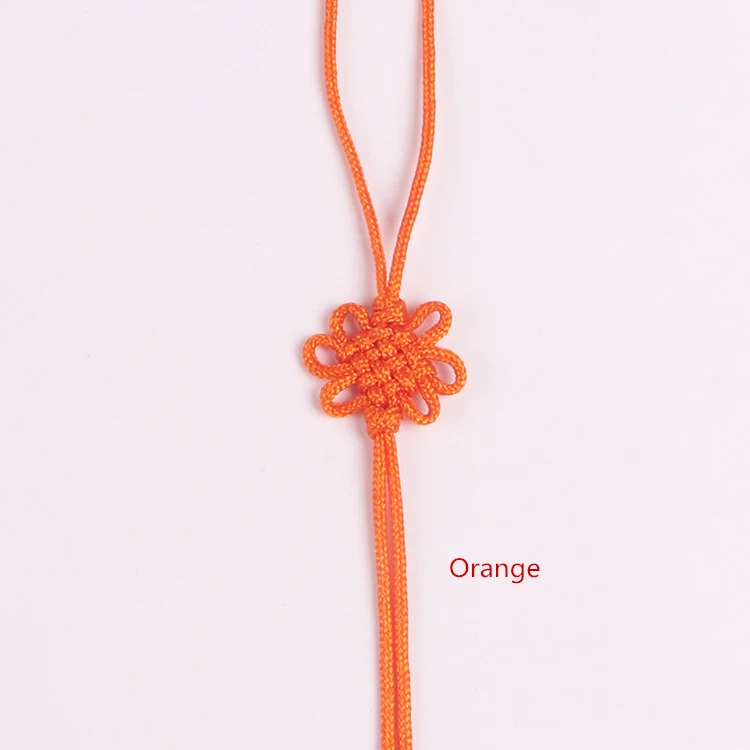 50 шт. мини китайские узлы кисточки кулон аксессуары домашний текстильный занавес одежда кисточка Ремесленная Веревка DIY декоративный материал - Цвет: Orange
