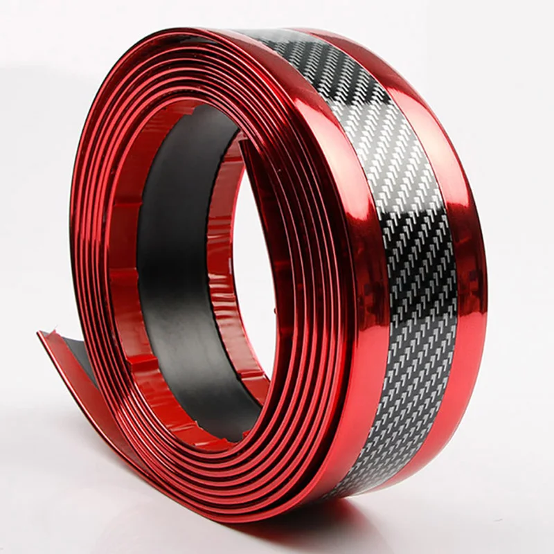 

Decals 5D Carbon Fiber And 3D Car Stickers Vinyl Protector Strip Sticker Car Styling Interior Accessories Automobiles Universal