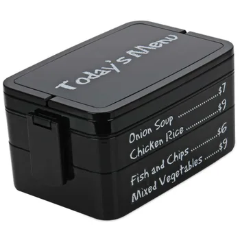 

Creative lunch box Nordic style double plastic pp lunch box rectangular microwave lunch box portable portable lunch box c