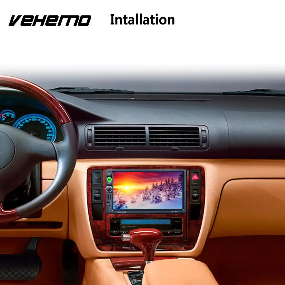

Vehemo GPS AM FM MP5 Player Car MP5 HD with 8G Card & EU Map Premium TFT Screen Bluetooth Smart