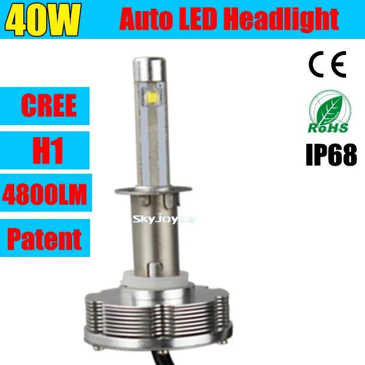

2X G2 Generation 2 Car cree chip chips LED H1 LED Headlight/Headlamps/Bulbs 20W 2400LM auto led conversion kit for KIA FOCUS