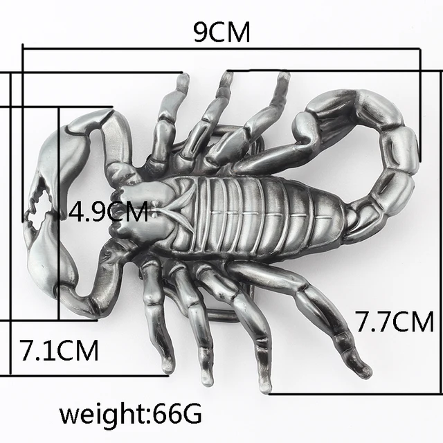 Animal Scorpion Alloy Buckle With 4.0 Belt Accessories 2