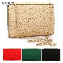 Вечерний клатч сумка с заклепками сумка через плечо с цепочкой Свадебная вечеринка Bolso подарок на год женские клатчи кошельки Женская сумка