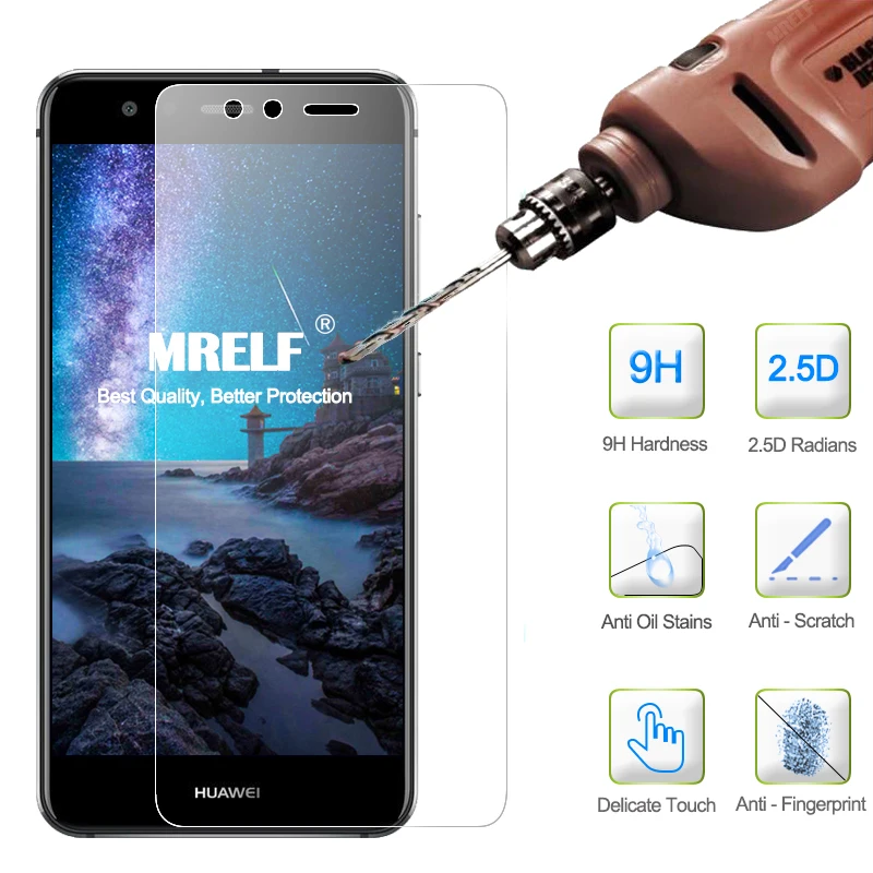 MRELF закаленное стекло для Huawei P10 Lite защита экрана на 9H телефон защитное