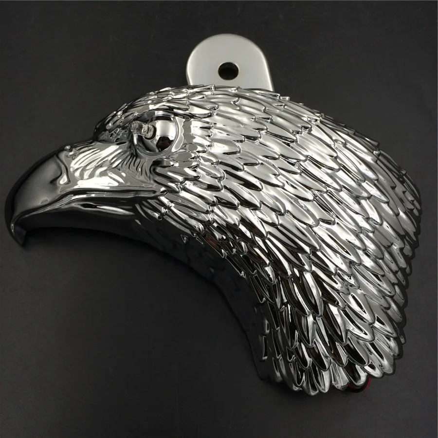 Aftermarket Free Shipping Motorcycle Parts Black Eagle head horn cover