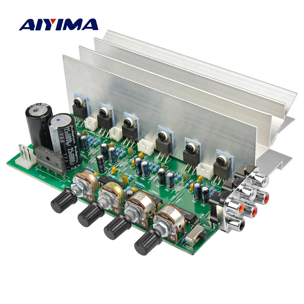 

AIYIMA LM1875 5.1 Channel Audio Amplifier Board Subwoofer Amplifiers DIY Sound System Speaker Home Theater 25W*6 Super TDA2030