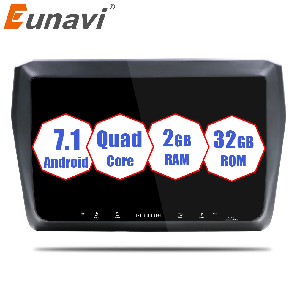 

Eunavi 2din quad core 9'' Android 7.1 car radio gps navi for SUZUKI SWIFT 2017 car pc head unit double 2 din stereo wifi usb bt